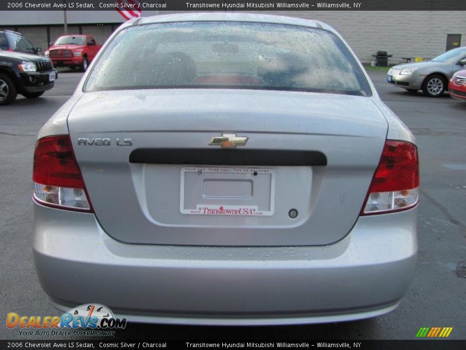 2006 Chevrolet Aveo LS Sedan Cosmic Silver / Charcoal Photo #12