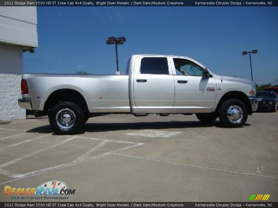 Bright Silver Metallic 2012 Dodge Ram 3500 HD ST Crew Cab 4x4 Dually Photo #2