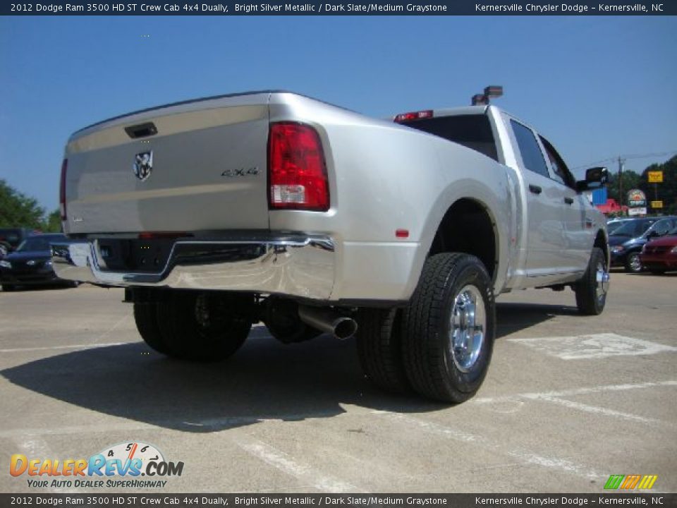 2012 Dodge Ram 3500 HD ST Crew Cab 4x4 Dually Bright Silver Metallic / Dark Slate/Medium Graystone Photo #3