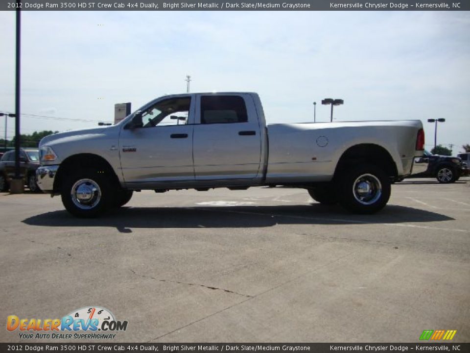 2012 Dodge Ram 3500 HD ST Crew Cab 4x4 Dually Bright Silver Metallic / Dark Slate/Medium Graystone Photo #6