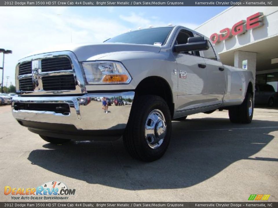 Bright Silver Metallic 2012 Dodge Ram 3500 HD ST Crew Cab 4x4 Dually Photo #7