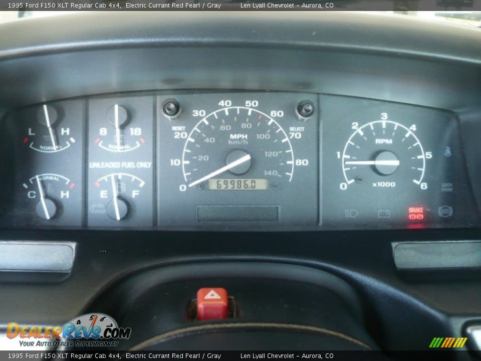 1995 Ford F150 XLT Regular Cab 4x4 Gauges Photo #23