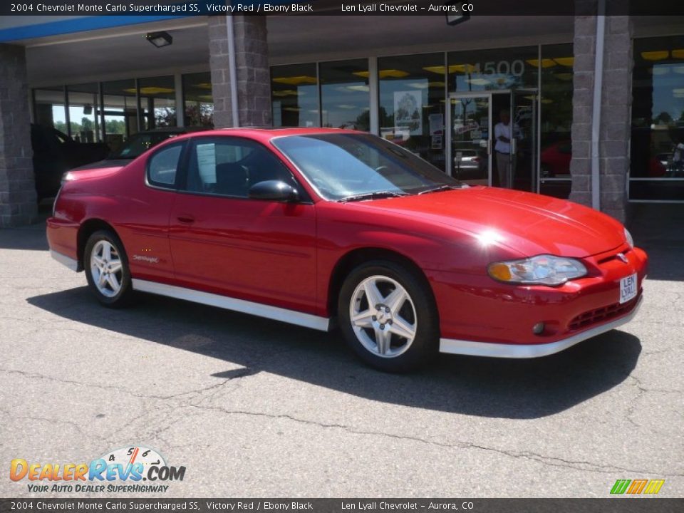 2004 Chevrolet Monte Carlo Supercharged SS Victory Red / Ebony Black Photo #1