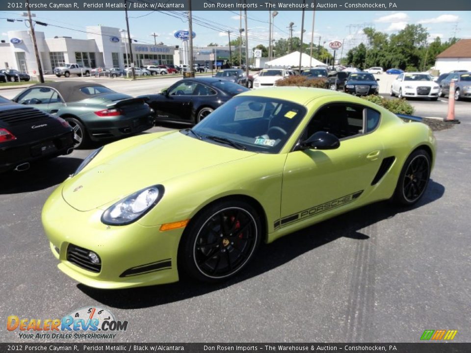 2012 Porsche Cayman R Peridot Metallic / Black w/Alcantara Photo #2