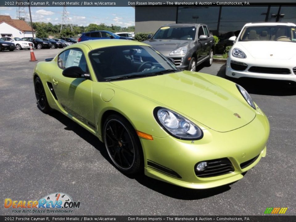 2012 Porsche Cayman R Peridot Metallic / Black w/Alcantara Photo #4