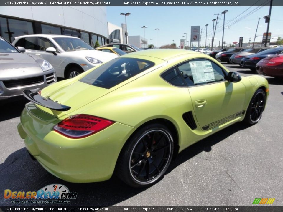 2012 Porsche Cayman R Peridot Metallic / Black w/Alcantara Photo #7