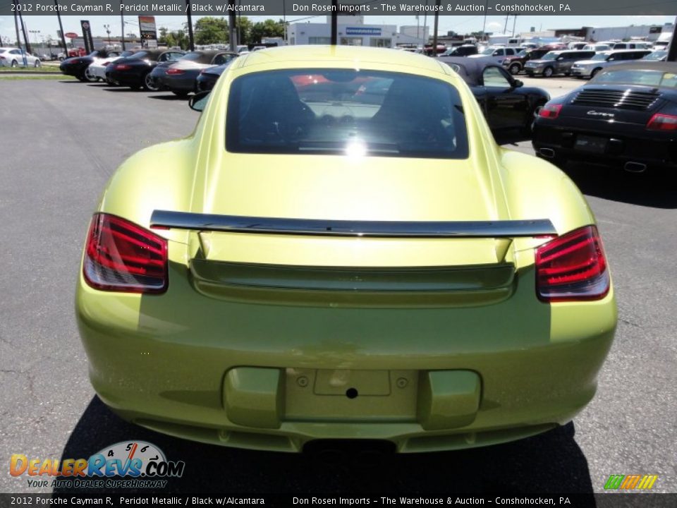 2012 Porsche Cayman R Peridot Metallic / Black w/Alcantara Photo #8