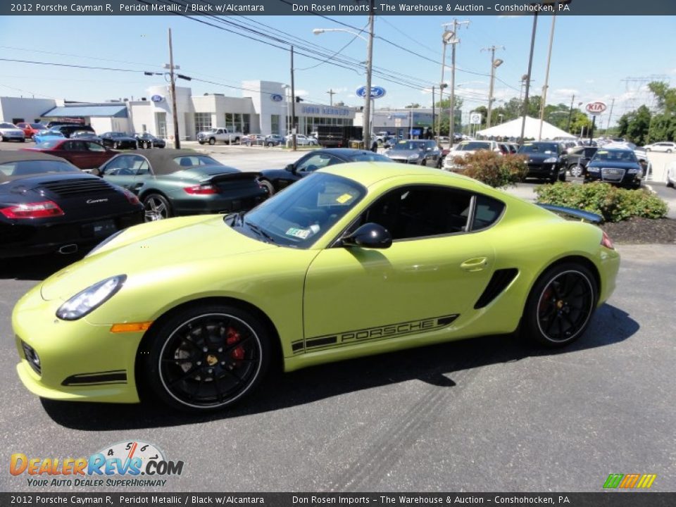 2012 Porsche Cayman R Peridot Metallic / Black w/Alcantara Photo #10