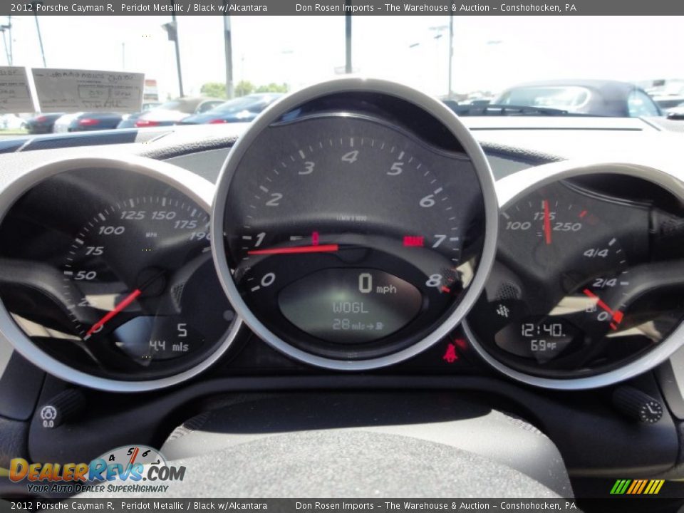 2012 Porsche Cayman R Gauges Photo #35