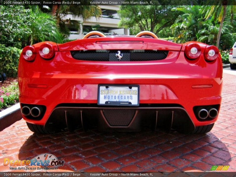 2006 Ferrari F430 Spider Rosso Corsa (Red) / Beige Photo #8