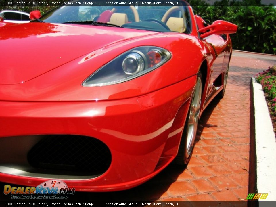 2006 Ferrari F430 Spider Rosso Corsa (Red) / Beige Photo #10