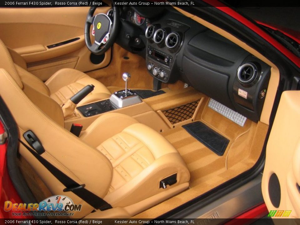 Beige Interior - 2006 Ferrari F430 Spider Photo #19