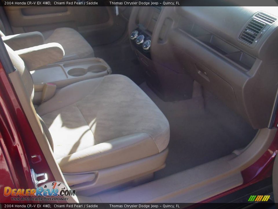 2004 Honda CR-V EX 4WD Chianti Red Pearl / Saddle Photo #10