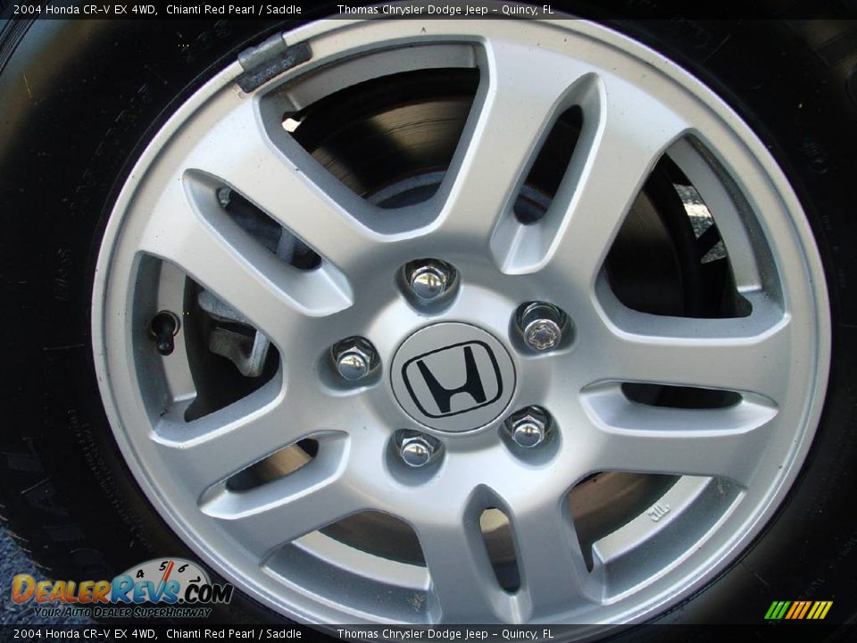2004 Honda CR-V EX 4WD Chianti Red Pearl / Saddle Photo #12