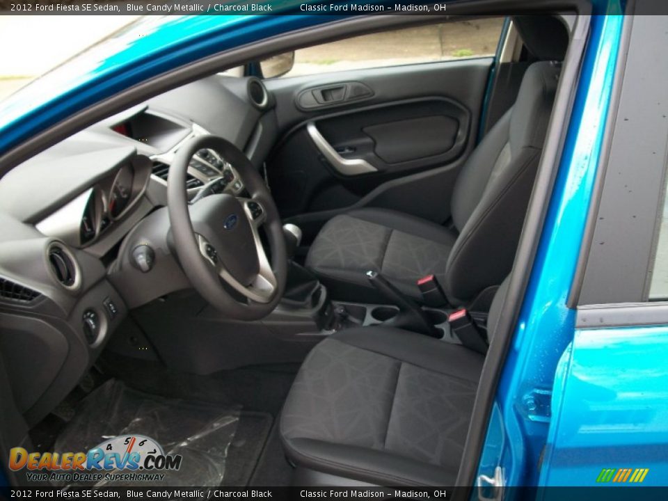 Charcoal Black Interior - 2012 Ford Fiesta SE Sedan Photo #11