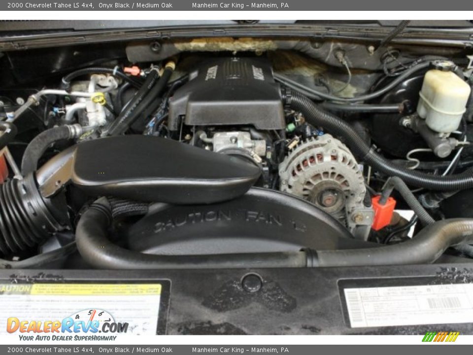 2000 Chevrolet Tahoe LS 4x4 Onyx Black / Medium Oak Photo #16