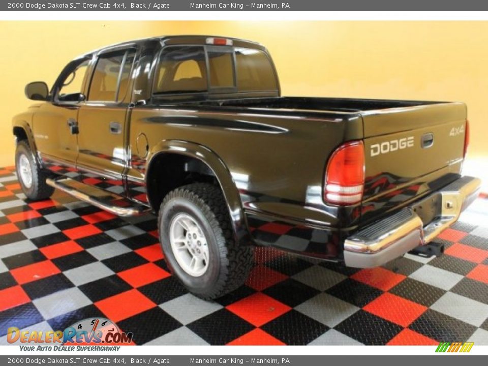 2000 Dodge Dakota SLT Crew Cab 4x4 Black / Agate Photo #3