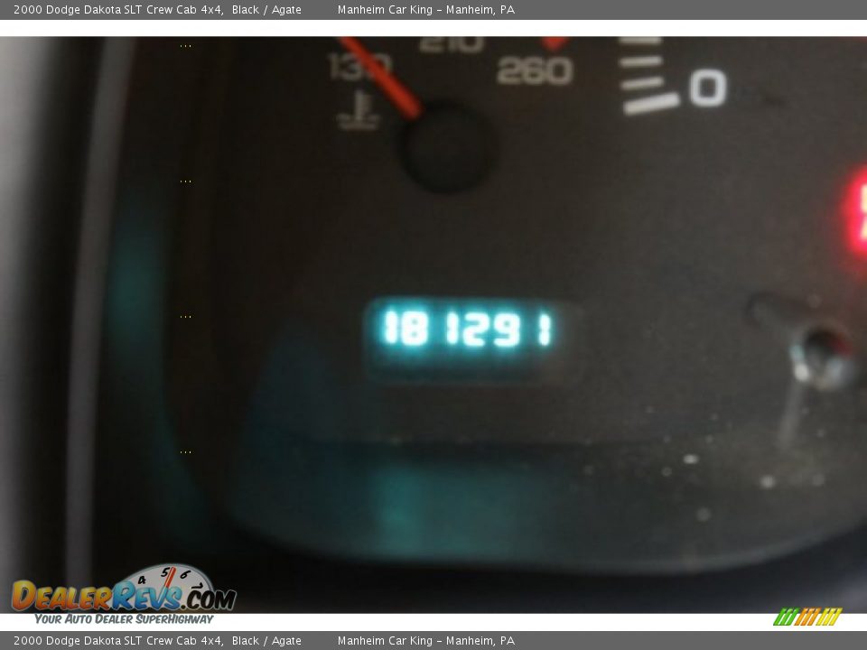 2000 Dodge Dakota SLT Crew Cab 4x4 Black / Agate Photo #7