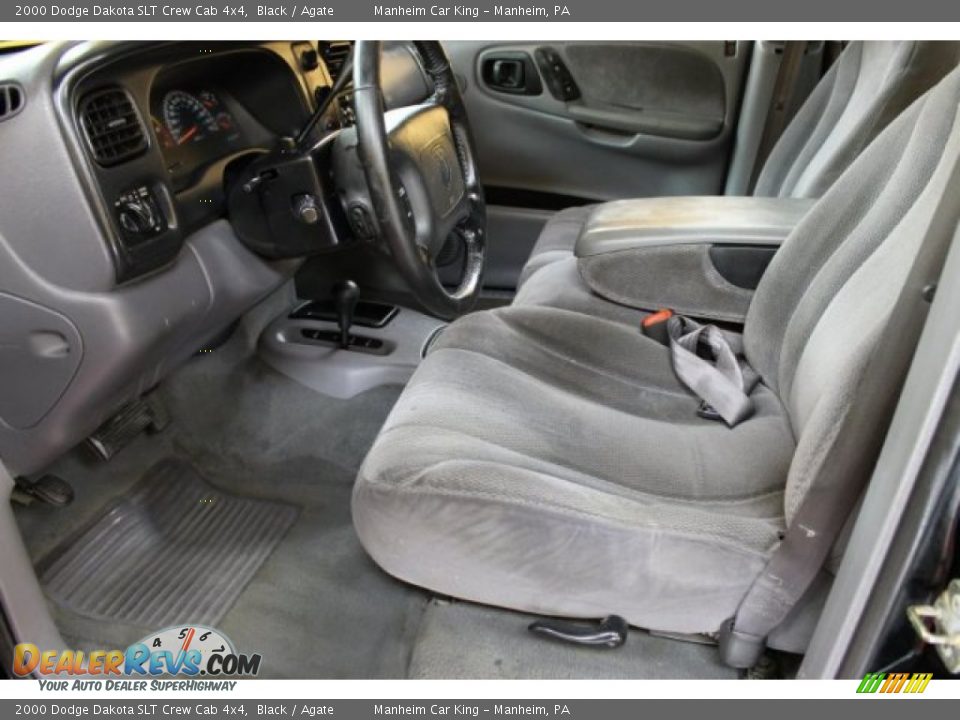 Agate Interior - 2000 Dodge Dakota SLT Crew Cab 4x4 Photo #10