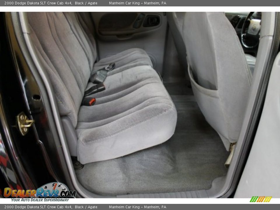 2000 Dodge Dakota SLT Crew Cab 4x4 Black / Agate Photo #13