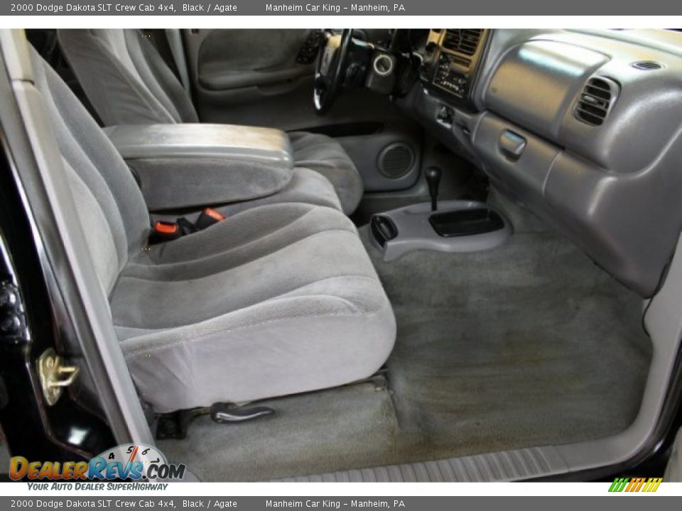 2000 Dodge Dakota SLT Crew Cab 4x4 Black / Agate Photo #14