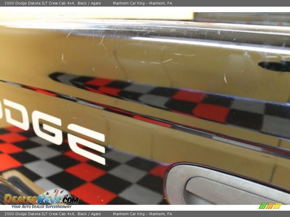 2000 Dodge Dakota SLT Crew Cab 4x4 Black / Agate Photo #20