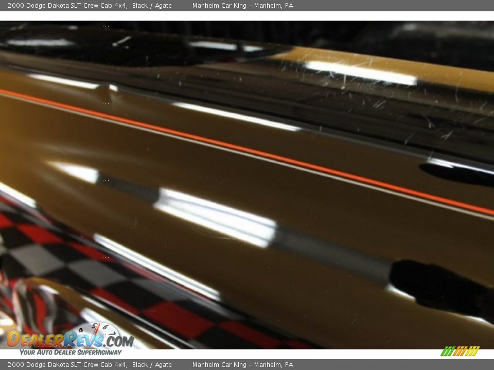 2000 Dodge Dakota SLT Crew Cab 4x4 Black / Agate Photo #22