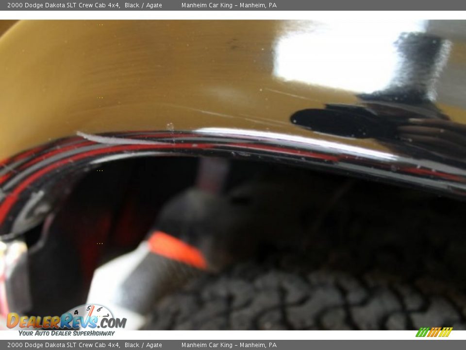 2000 Dodge Dakota SLT Crew Cab 4x4 Black / Agate Photo #25