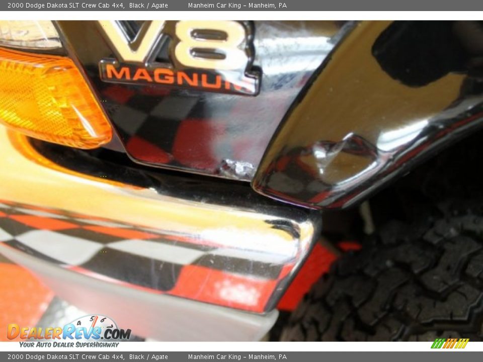 2000 Dodge Dakota SLT Crew Cab 4x4 Black / Agate Photo #26