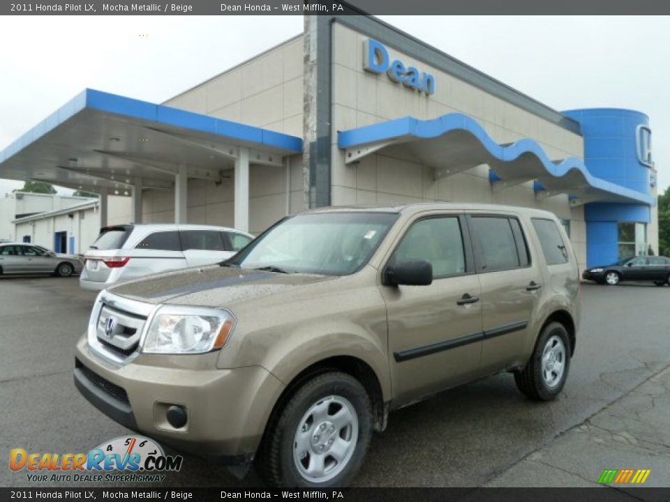 2011 Honda Pilot LX Mocha Metallic / Beige Photo #1