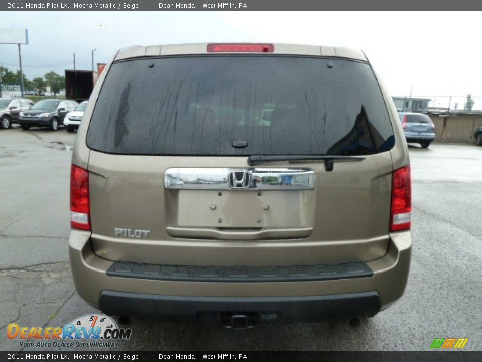 2011 Honda Pilot LX Mocha Metallic / Beige Photo #4