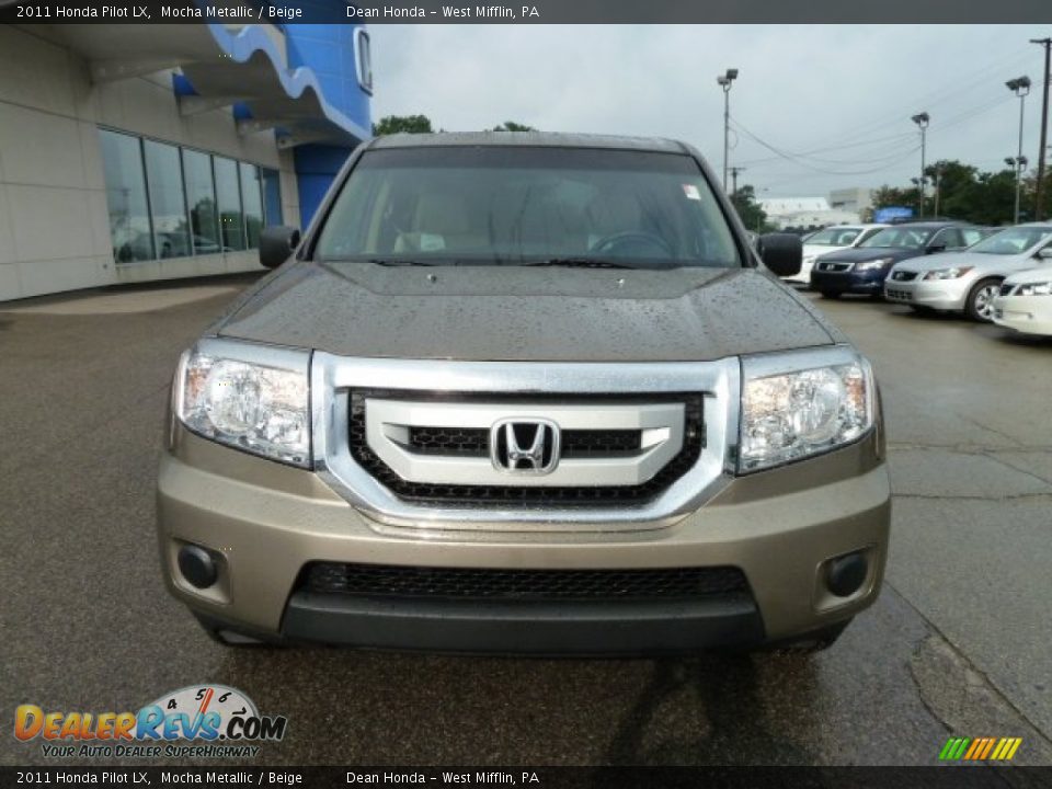 2011 Honda Pilot LX Mocha Metallic / Beige Photo #8