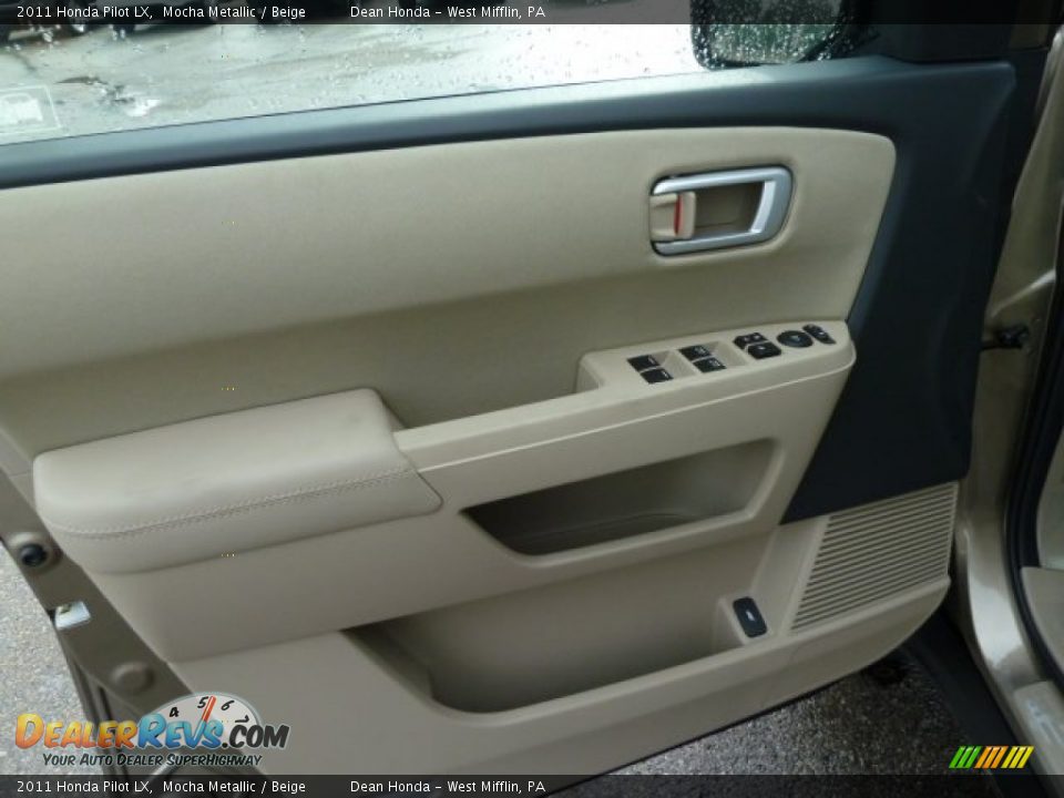 2011 Honda Pilot LX Mocha Metallic / Beige Photo #15