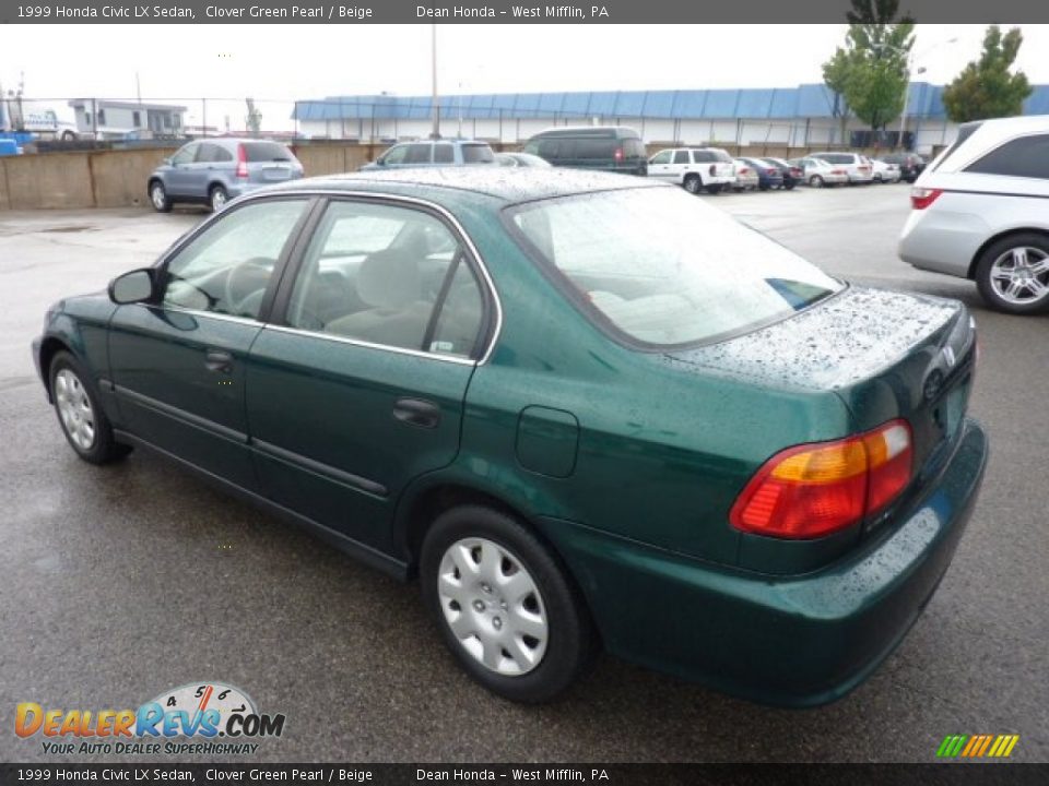 Green 1999 honda civic lx #3