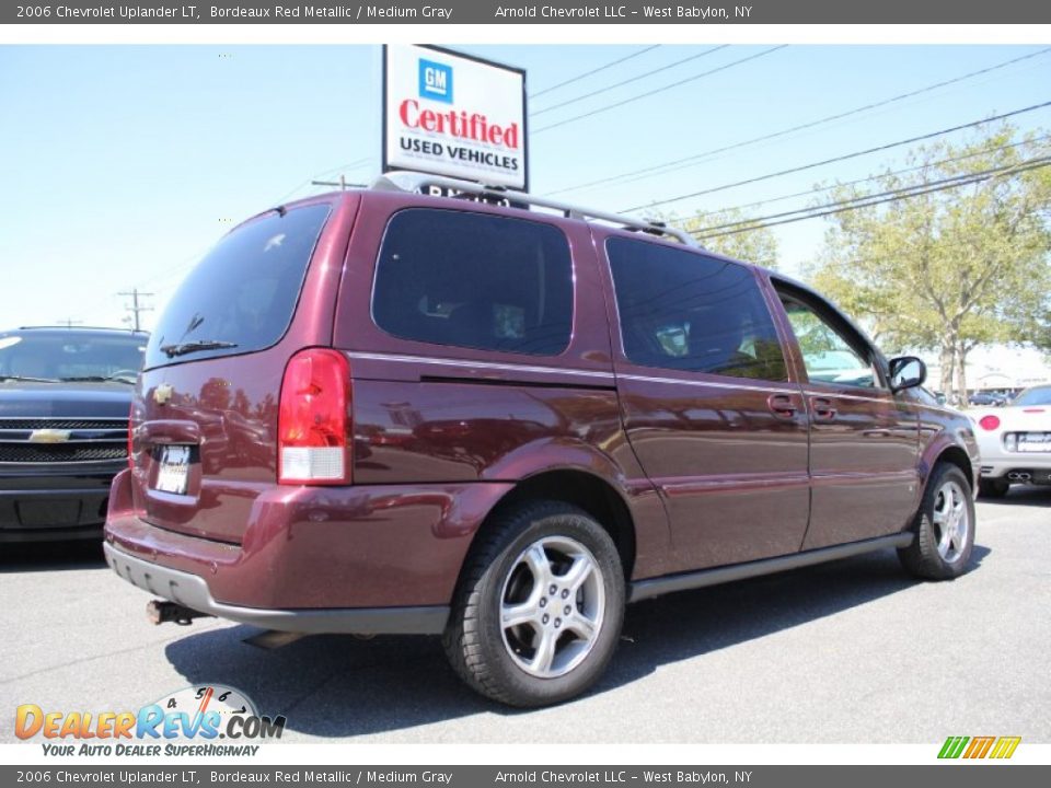 2006 Chevrolet Uplander LT Bordeaux Red Metallic / Medium Gray Photo #6