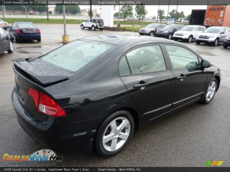 2008 Black honda civic sedan #7