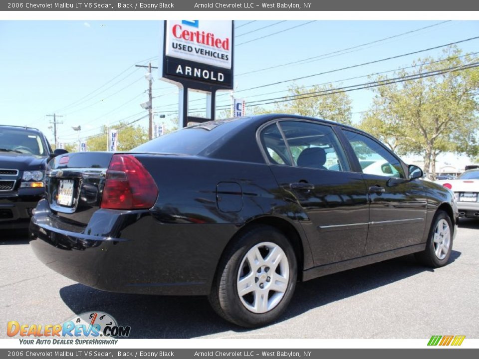 2006 Chevrolet Malibu LT V6 Sedan Black / Ebony Black Photo #6