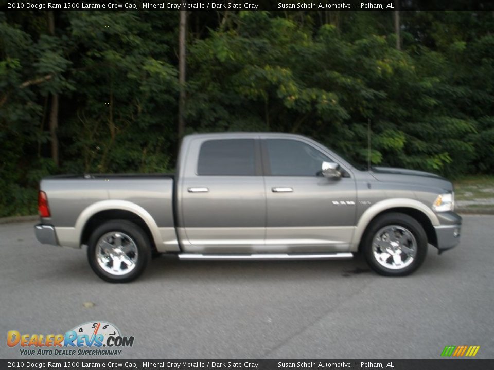 2010 Dodge Ram 1500 Laramie Crew Cab Mineral Gray Metallic / Dark Slate Gray Photo #3