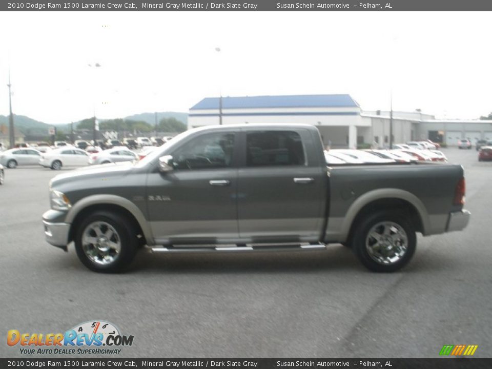 2010 Dodge Ram 1500 Laramie Crew Cab Mineral Gray Metallic / Dark Slate Gray Photo #12