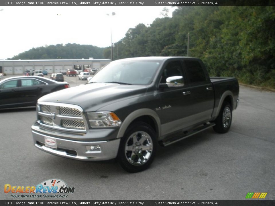 2010 Dodge Ram 1500 Laramie Crew Cab Mineral Gray Metallic / Dark Slate Gray Photo #13