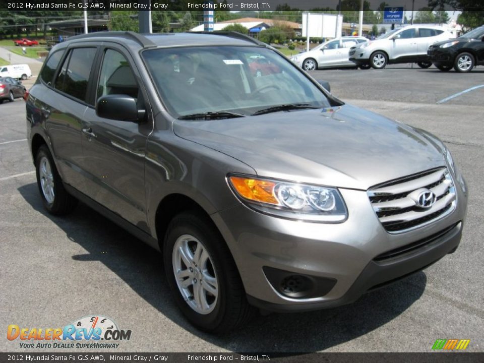Mineral Gray 2012 Hyundai Santa Fe GLS AWD Photo #4