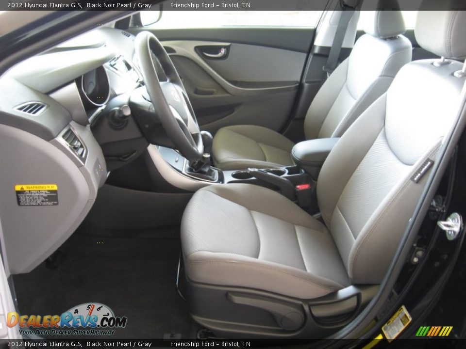 Gray Interior - 2012 Hyundai Elantra GLS Photo #13