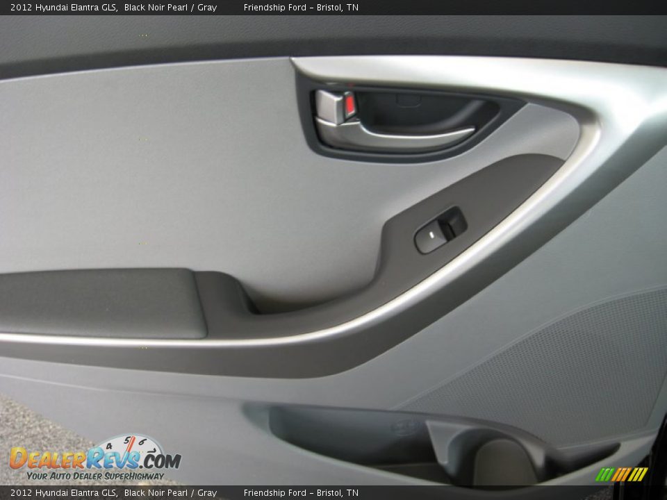 2012 Hyundai Elantra GLS Black Noir Pearl / Gray Photo #18