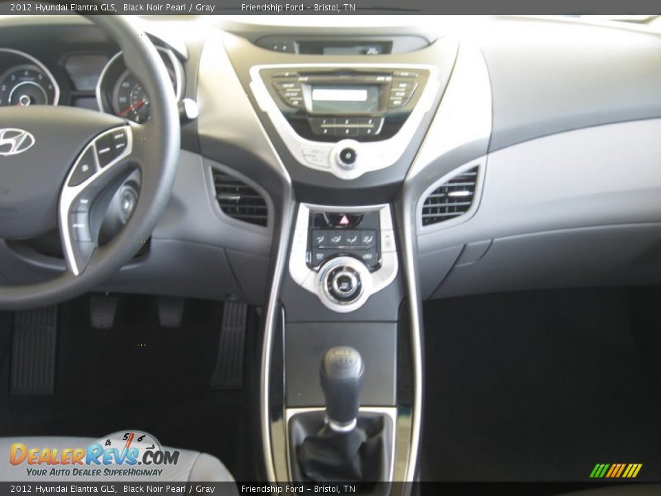 2012 Hyundai Elantra GLS Black Noir Pearl / Gray Photo #23