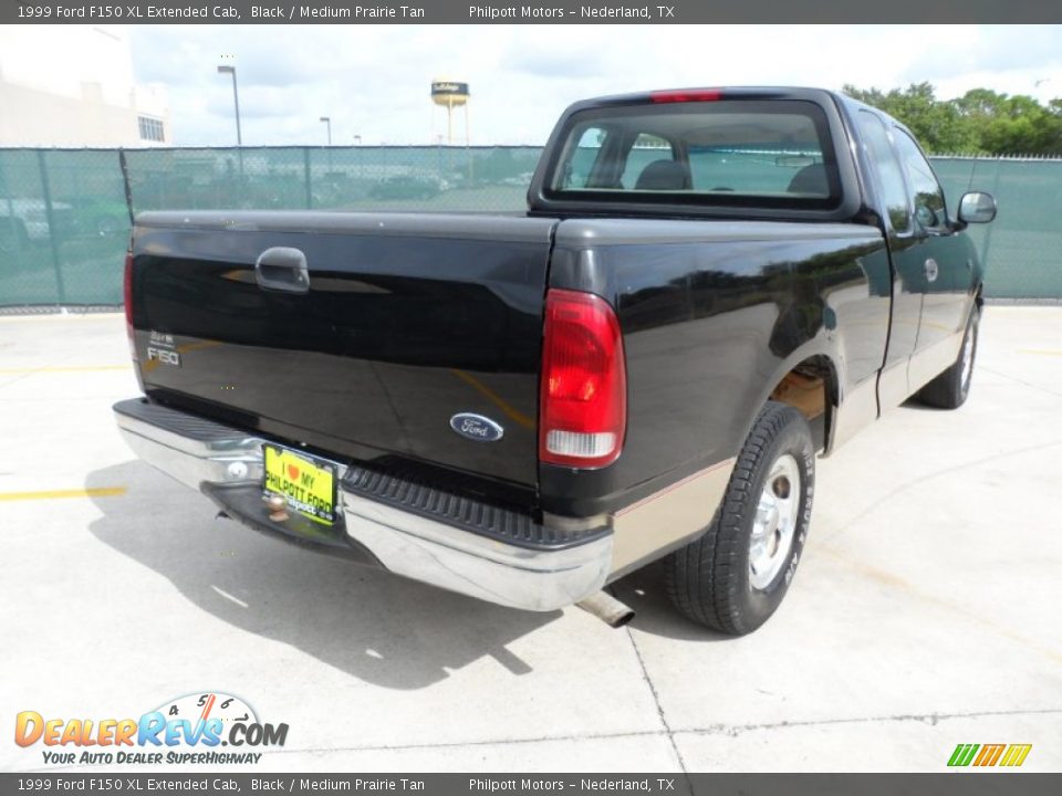 1999 Ford F150 XL Extended Cab Black / Medium Prairie Tan Photo #3