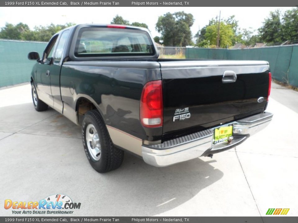 1999 Ford F150 XL Extended Cab Black / Medium Prairie Tan Photo #5