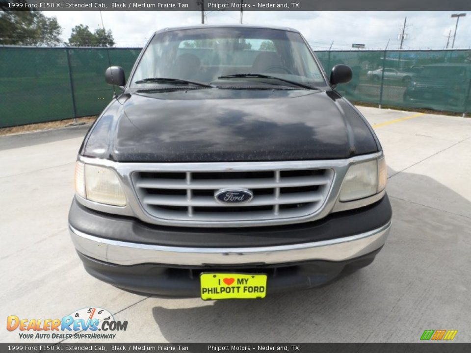 1999 Ford F150 XL Extended Cab Black / Medium Prairie Tan Photo #8