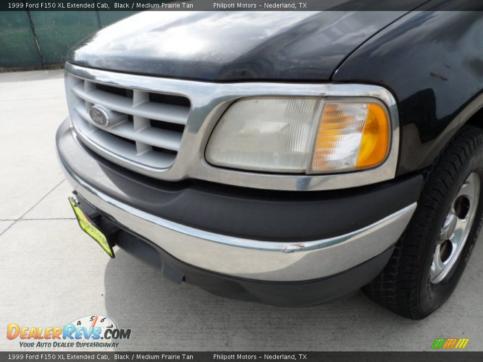 1999 Ford F150 XL Extended Cab Black / Medium Prairie Tan Photo #11