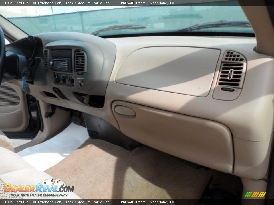 1999 Ford F150 XL Extended Cab Black / Medium Prairie Tan Photo #20