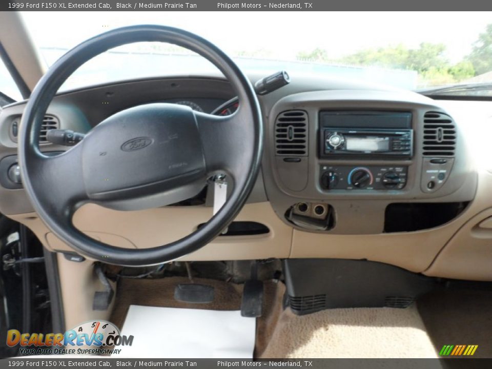 1999 Ford F150 XL Extended Cab Black / Medium Prairie Tan Photo #29